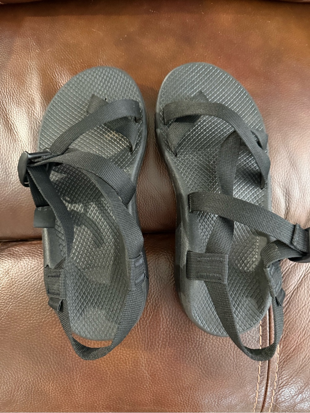 Chaco Black Adjustable Strap Sandals